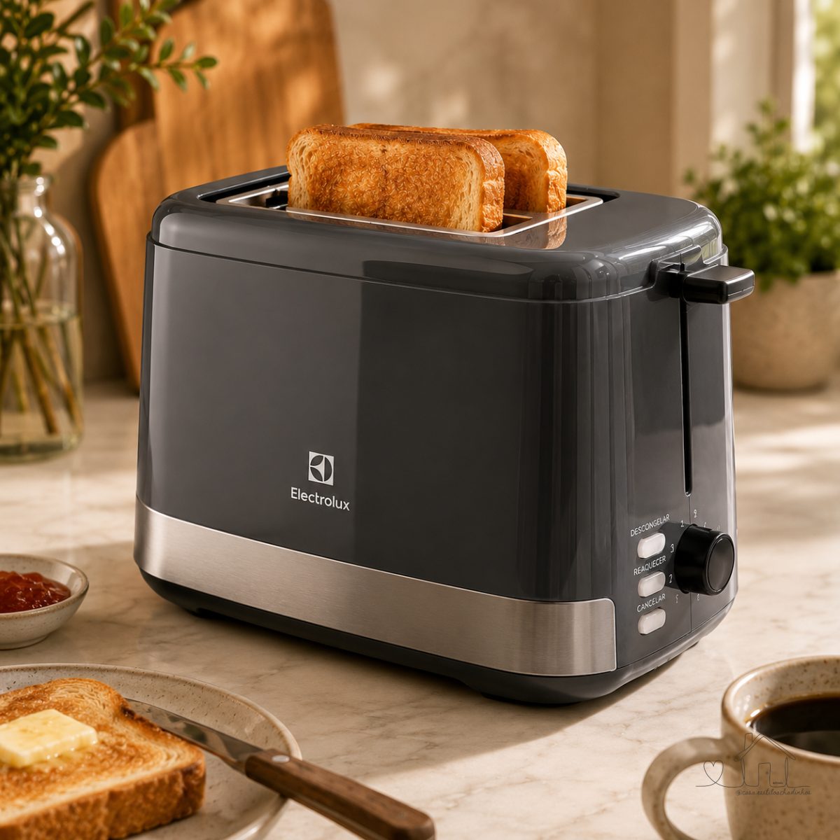 Torradeira Electrolux ETS10, Preto | Tostador, 8 Niveis de Tostagem, Função Descongelar, Reaquecer, Bandeja Coletora Migalhas, Botões Luminosos, 127v