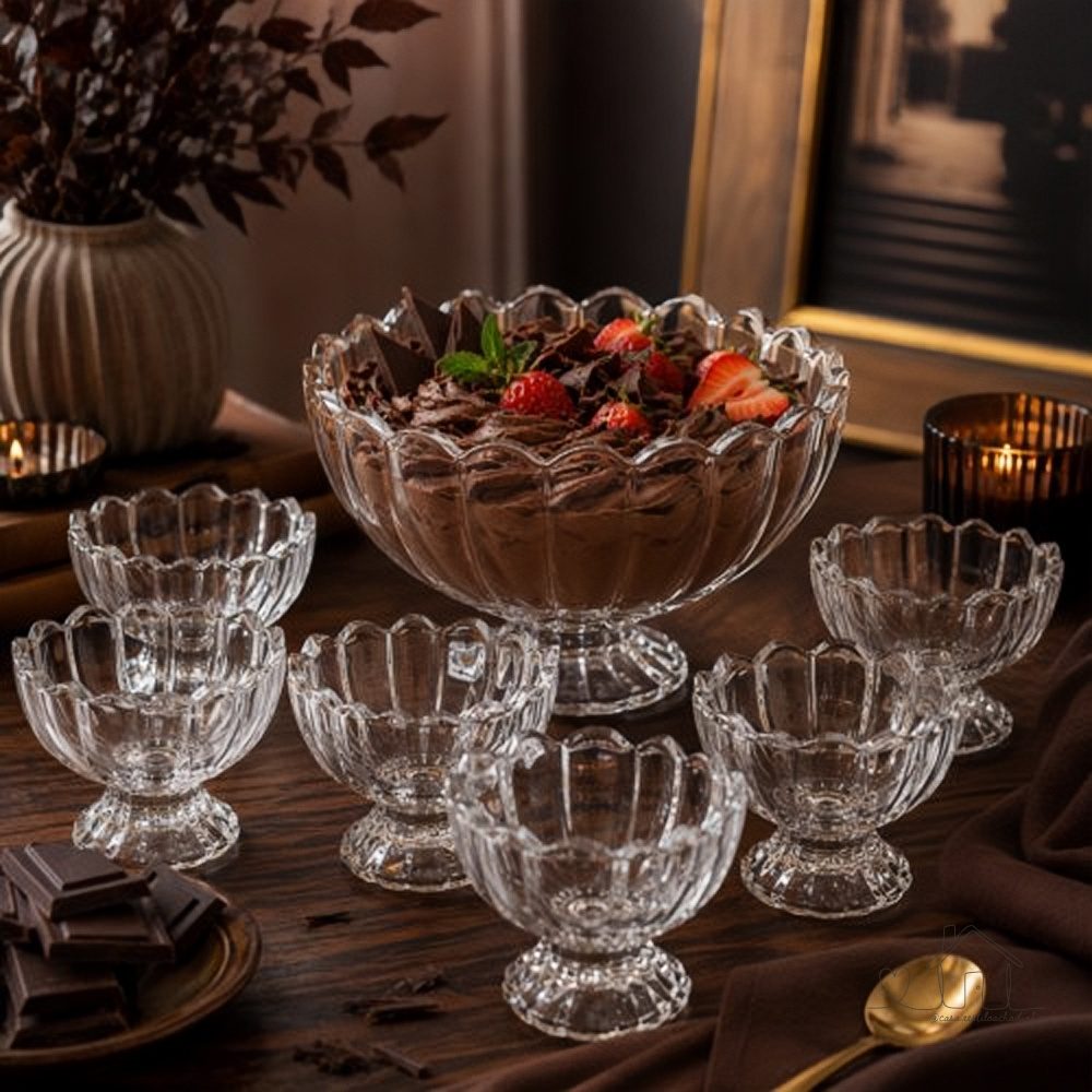 Jogo 7 Peças Wolff Sobremesa - 6 Bowls 125ml e 1,1L