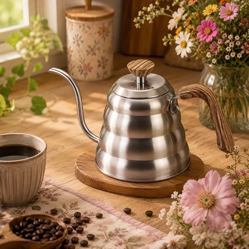 Chaleira Inox Bico de Ganso - Barista 1L
