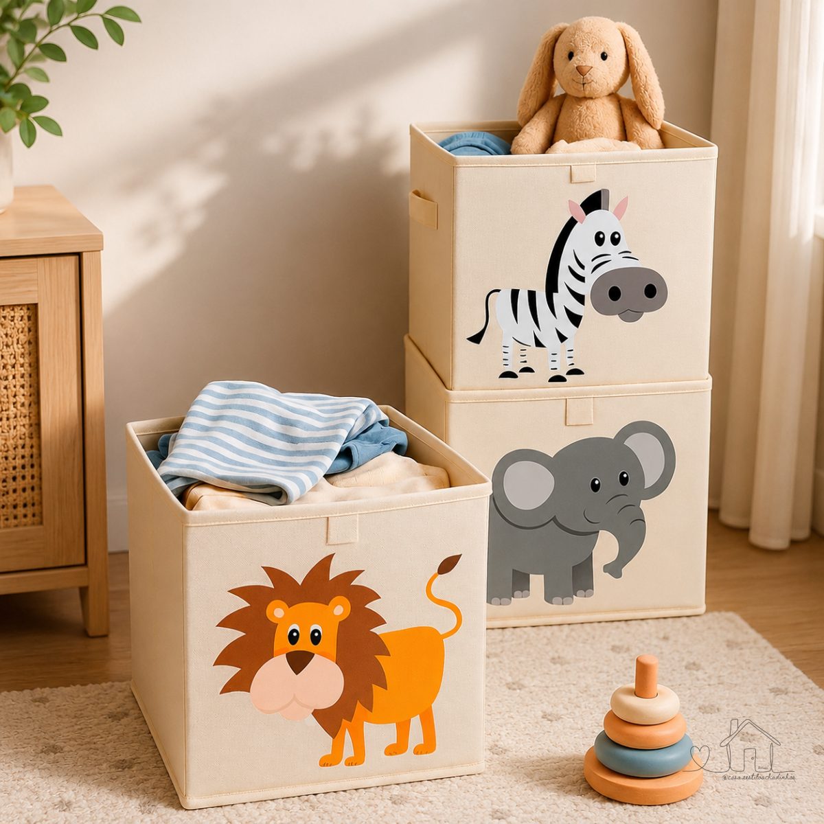 Caixa Organizadora De Brinquedos Oxford Sem Tampa