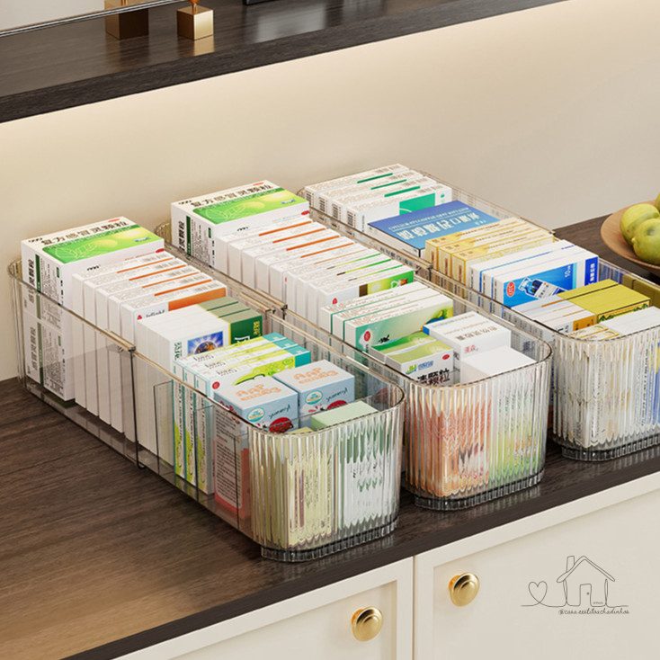 Organizador de Acrílico com Compartimentos Ajustáveis - Armazenamento Expansível
