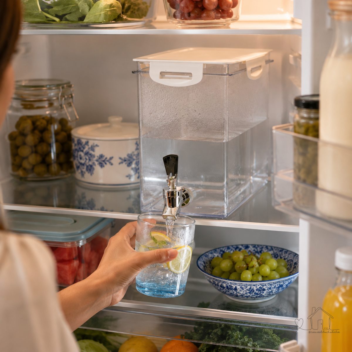 Reservatório Dispenser Geladeira para Água 5,85 L Plasútil