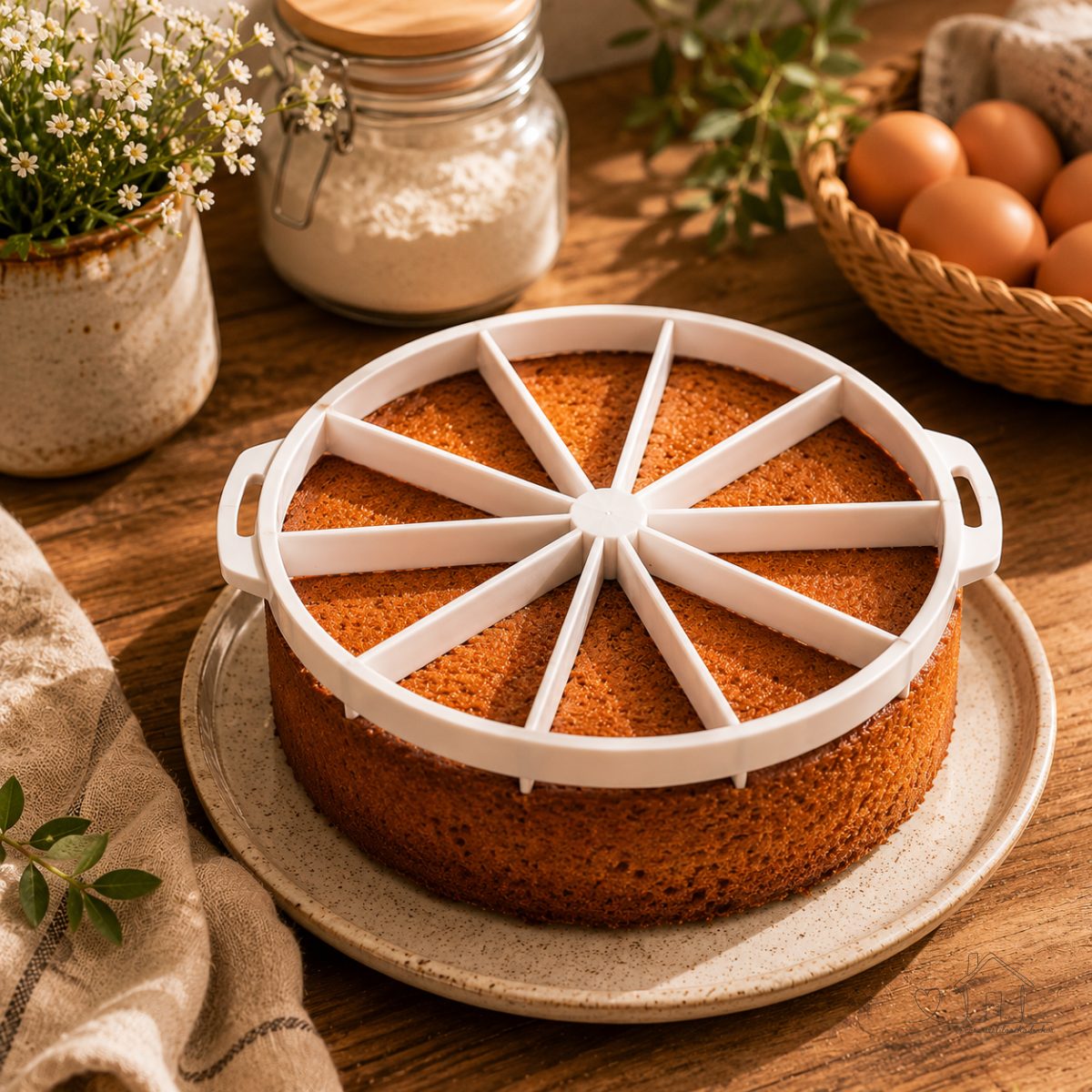 Marcador de Bolo e Torta 20cm e 25cm - Divisor de Fatias de 6,8 e10  Porções - unidade