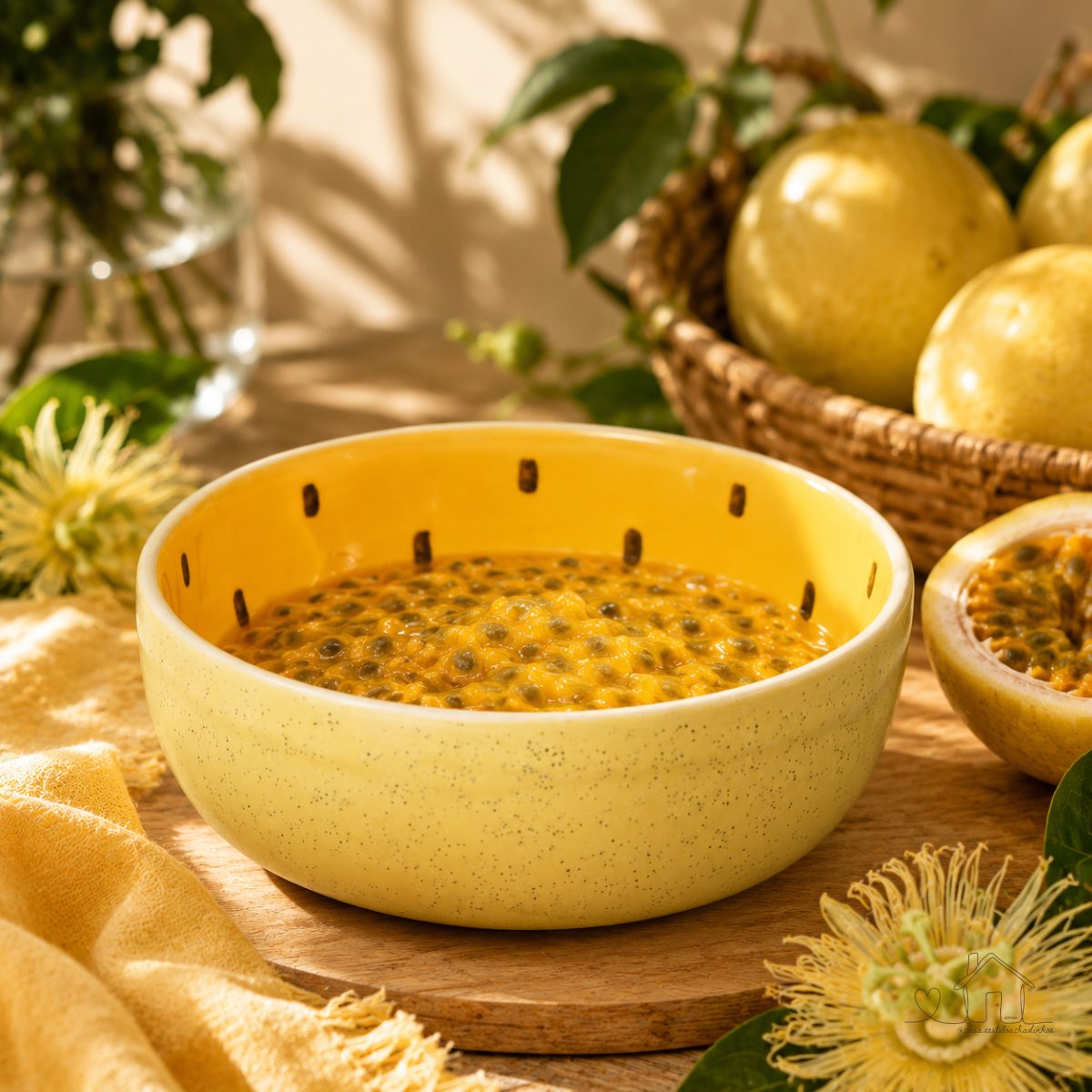 Tigela Fruta de Cerâmica - Maracujá (Capacidade 650ml)