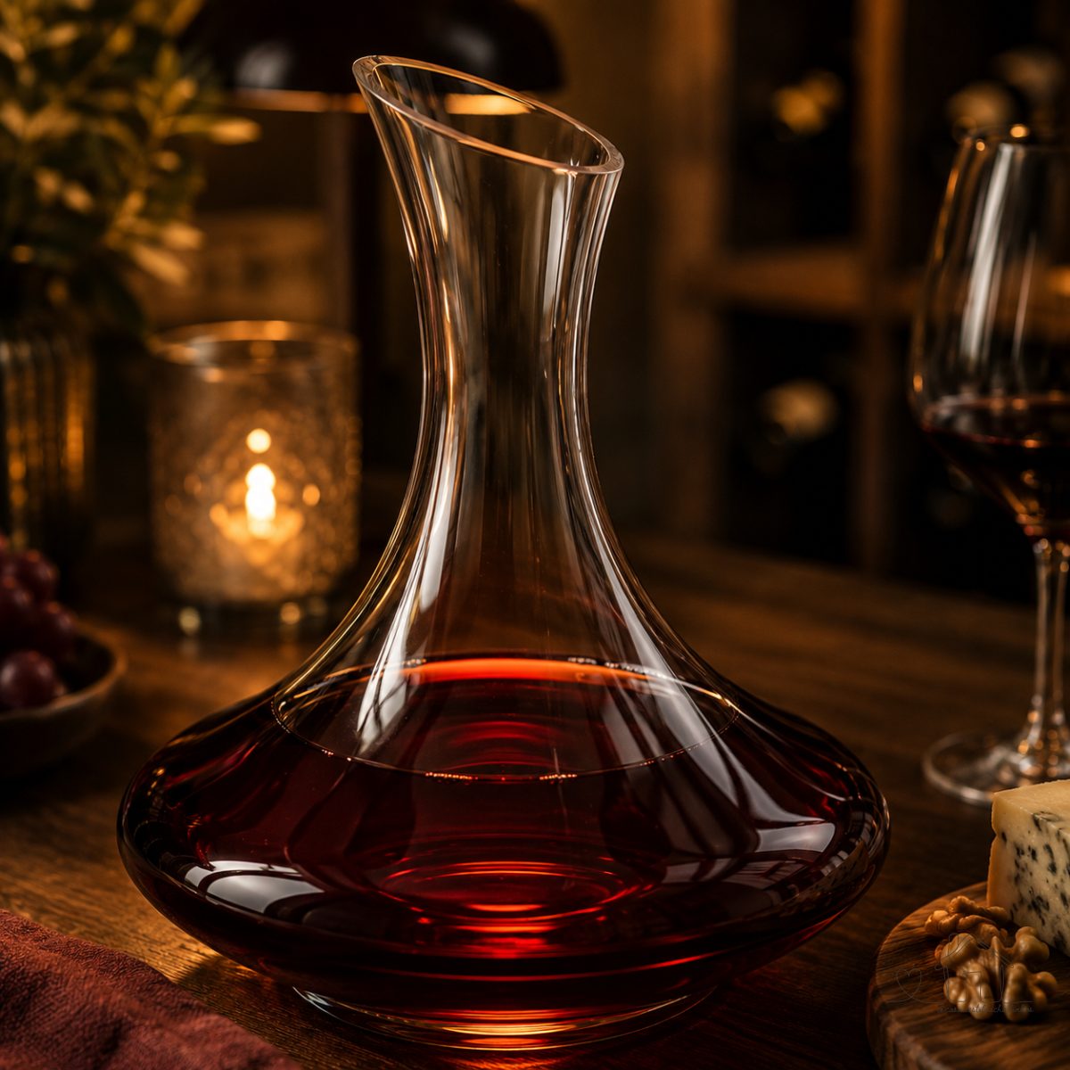 Decanter para Vinho de Vidro com Bico 1,5l Wolff Transparente