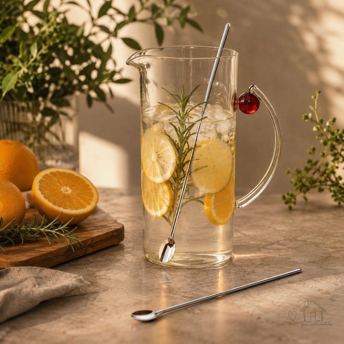 Colher Bailarina para Suco, Drinks em Aço Inox 30cm