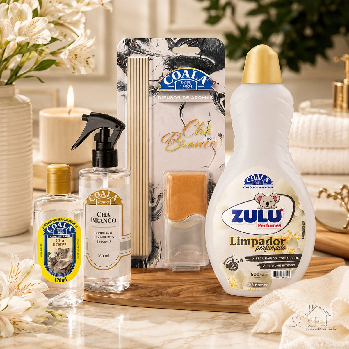 kit Coala Home Chá Branco
