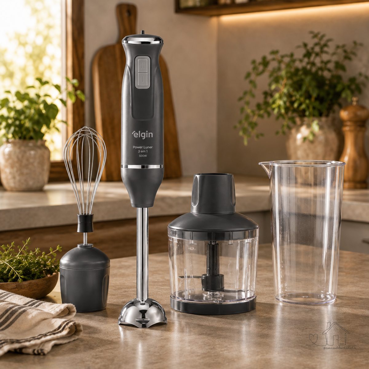 Mixer Power Inox 3 em 1 600W Elgin Lunar 110V