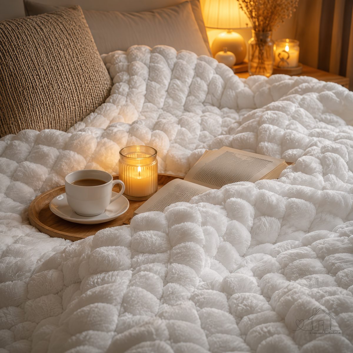 Cobertor Manta Marfim Queen 2,40m x 2,20 - UltraSoft, Macia e Aveludada - 320gr/m².