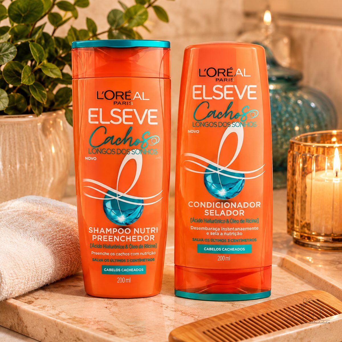 Kit Cachos dos Sonhos Elseve L'Oréal Paris - Shampoo 200ml + Condicionador 200ml