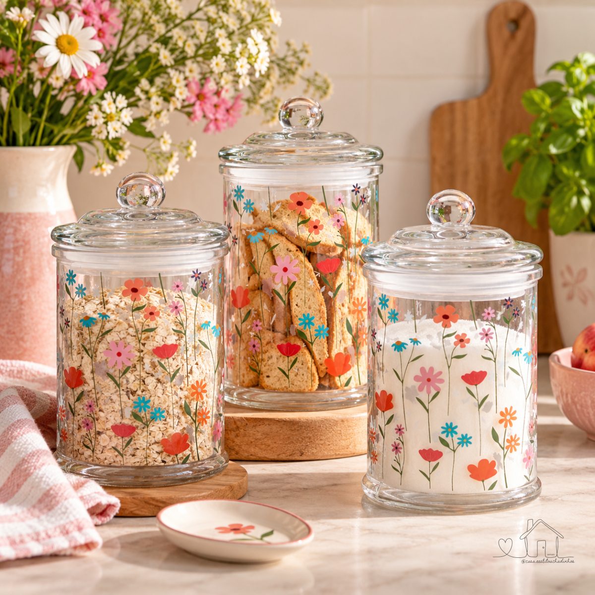 Pote Estação das Flores 340ml Vidro
