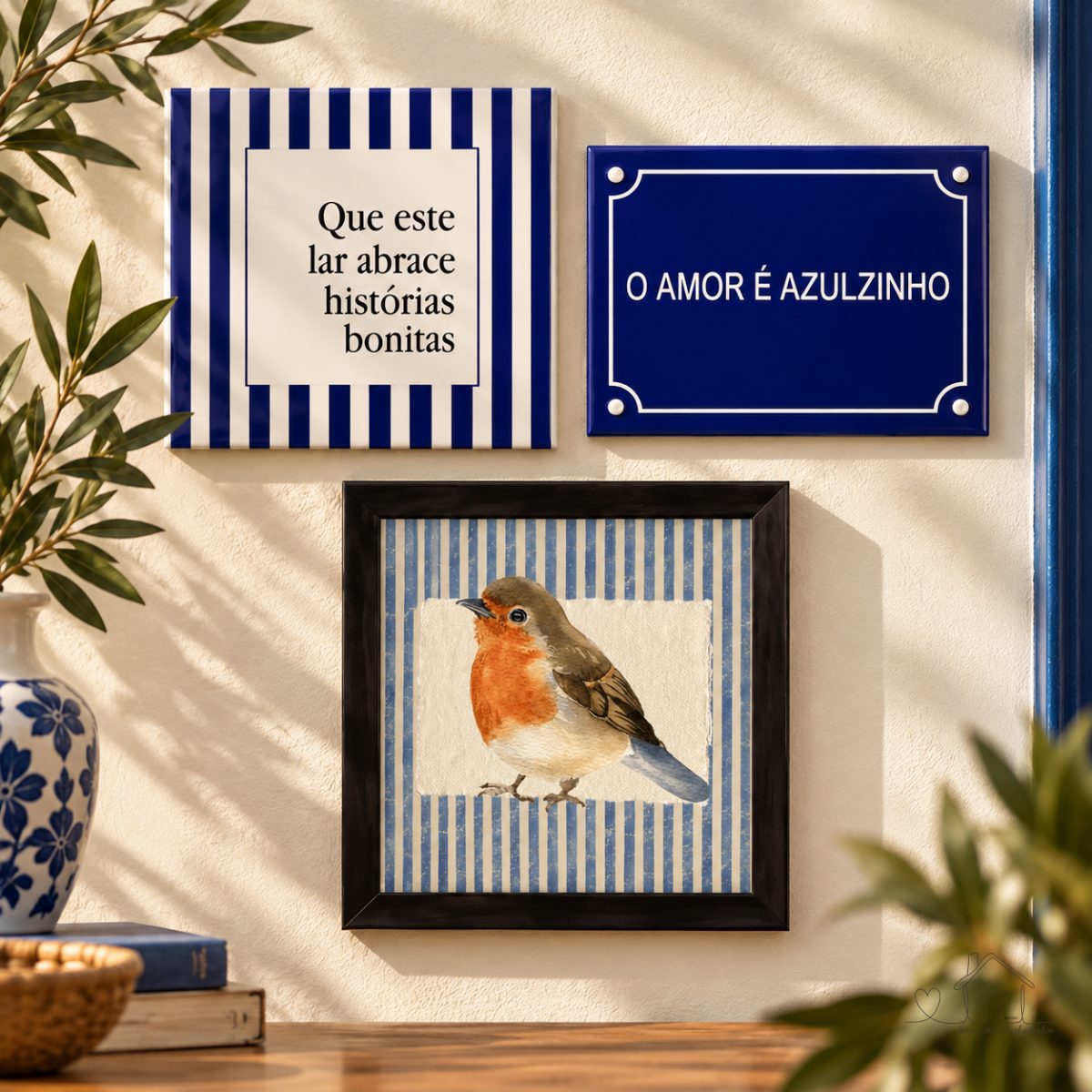 Quadro decorativo Pássaro Listrado