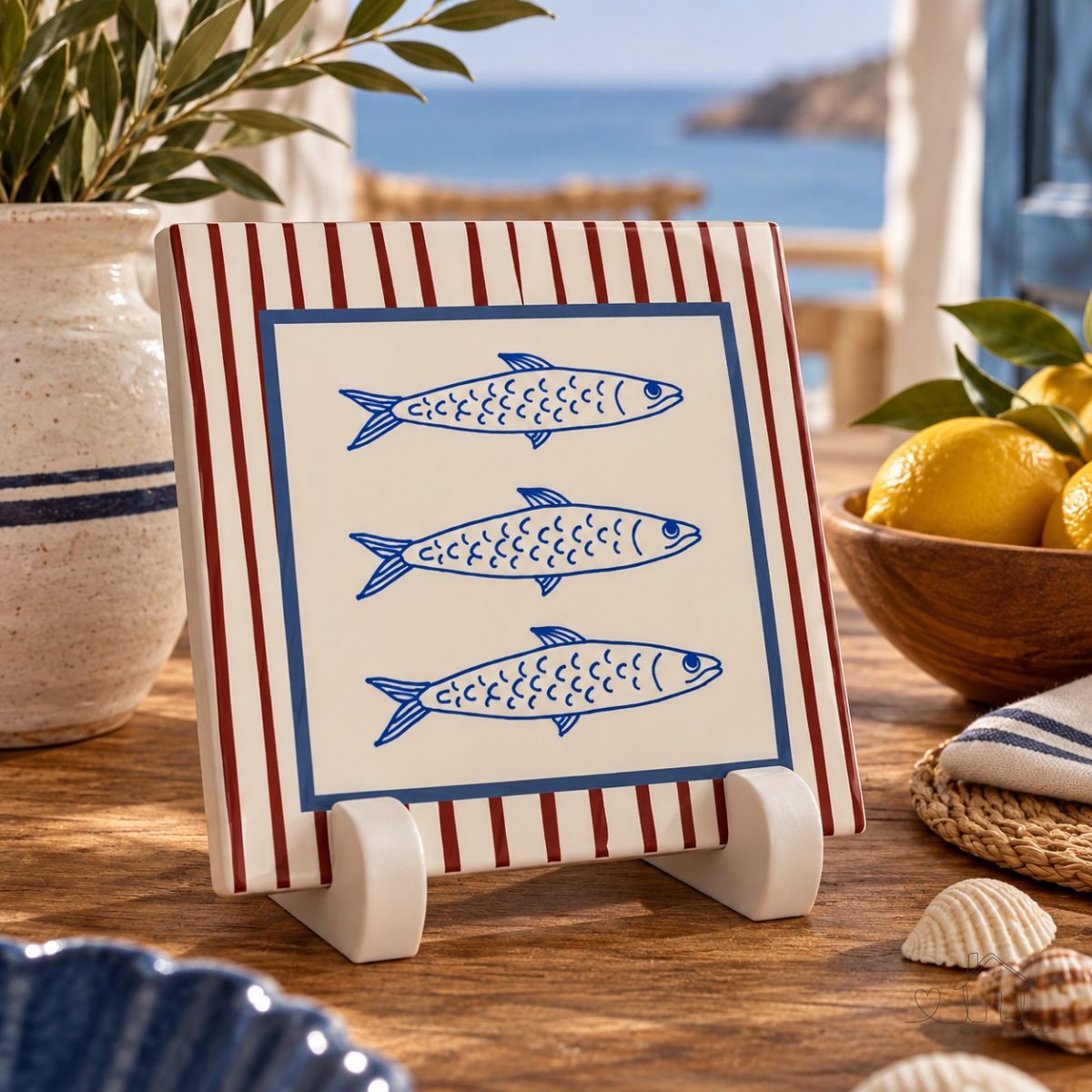 Azulejo Decorativo 20x20cm | Coleção Mediterrânea