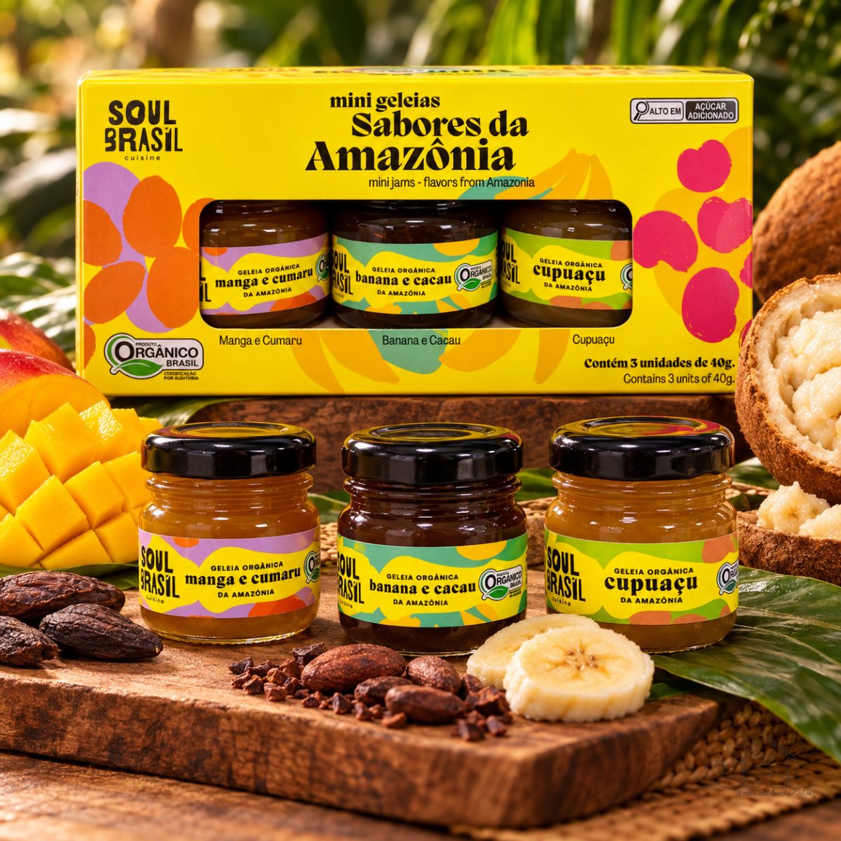 Kit Geleias Da Amazônia Soul Brasil - Orgânico