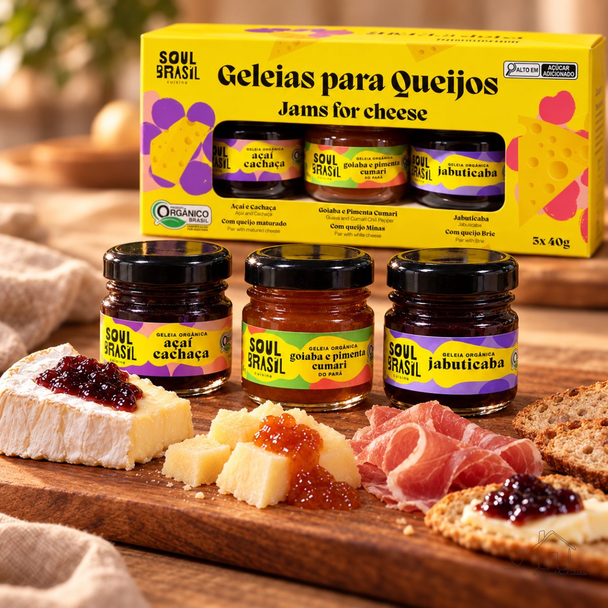 Kit Mini Geleia para Queijos Soul Brasil 40 g.