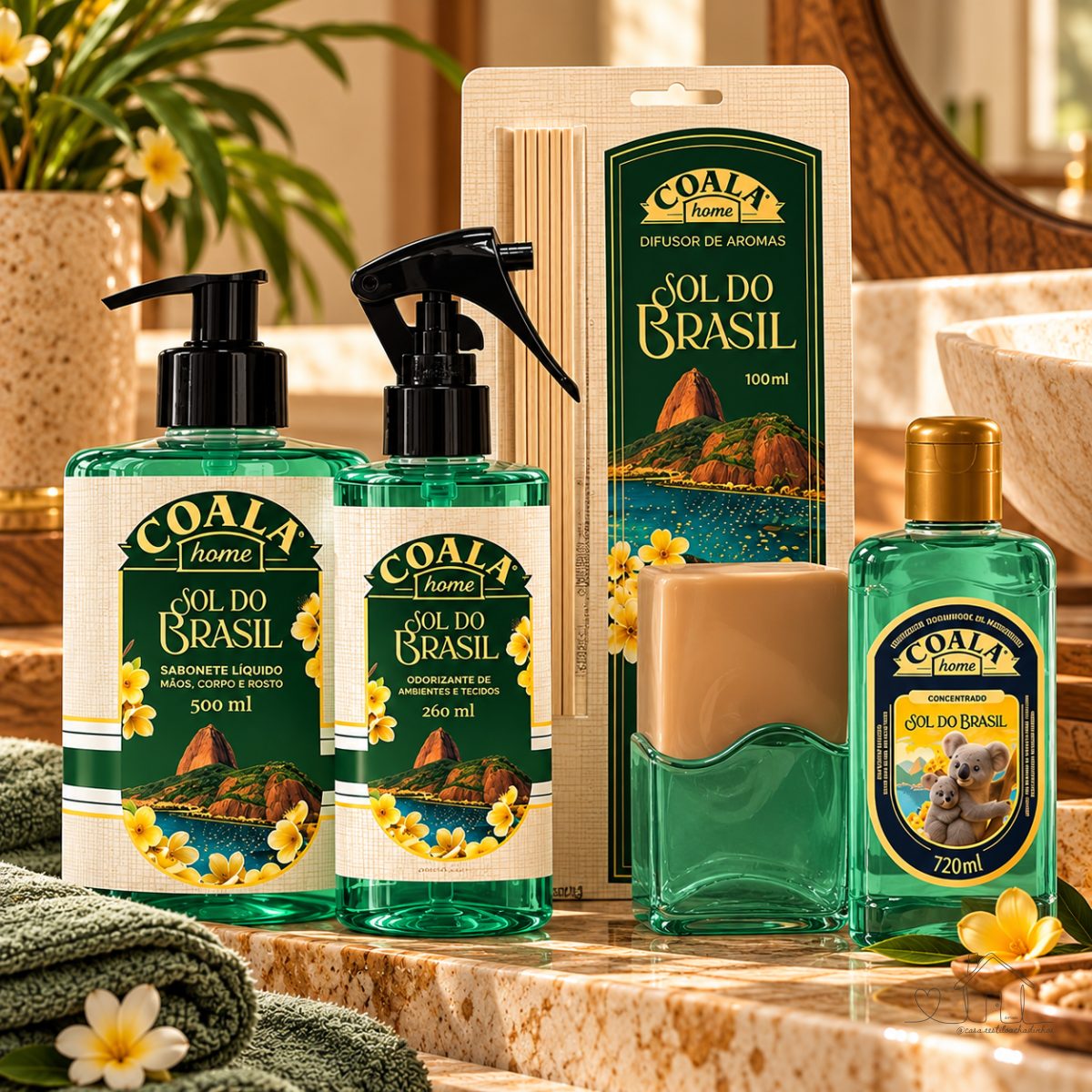 Kit Coala Home - Sol Do Brasil - 4 Itens