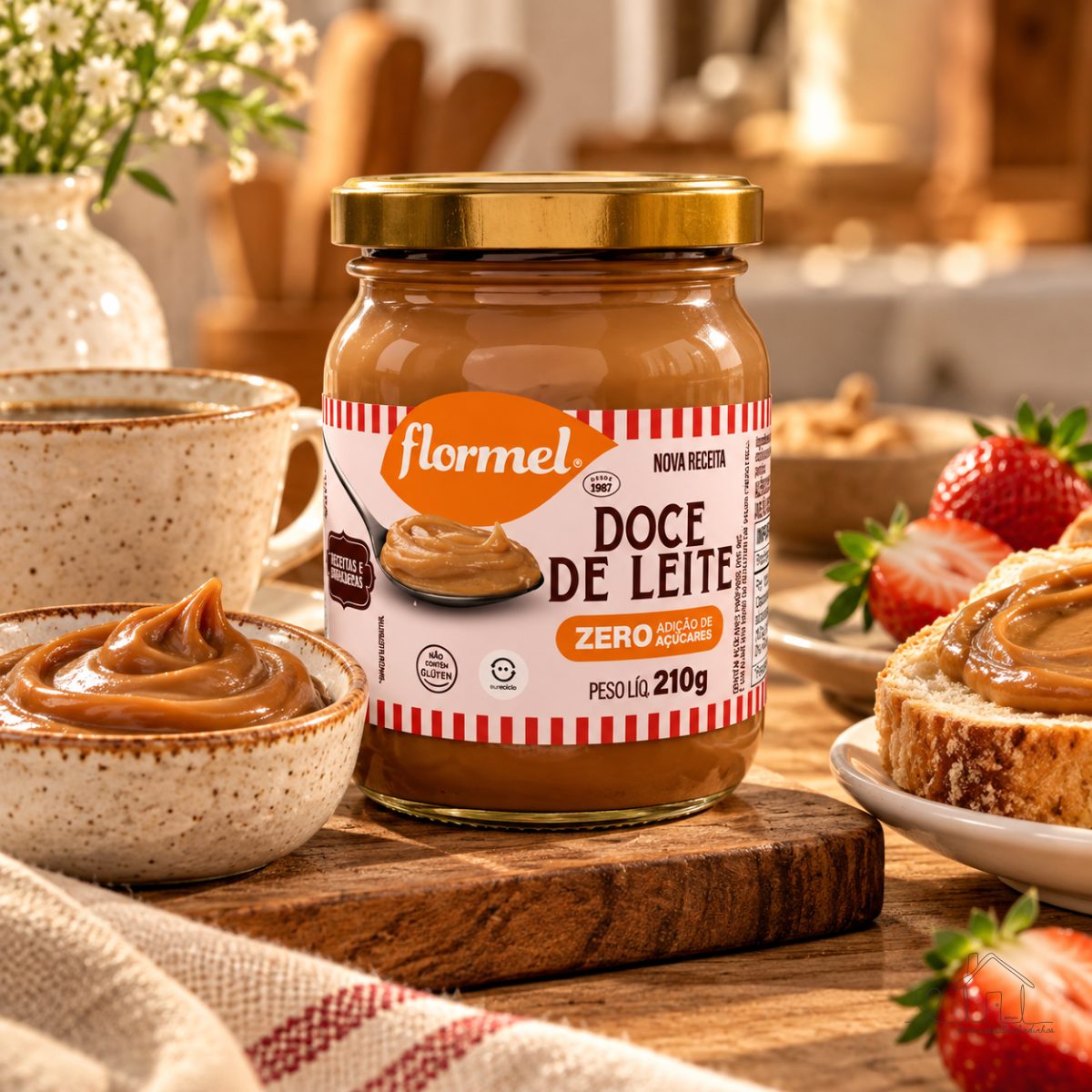 Doce de Leite Cremoso FLORMEL 210 Gramas